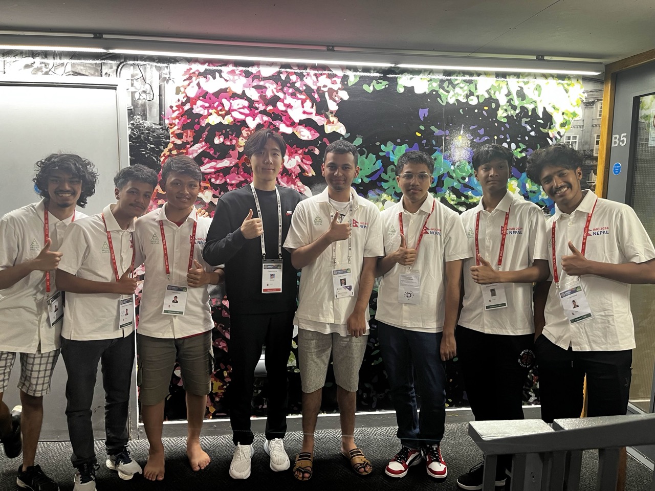 Photo with kang and team